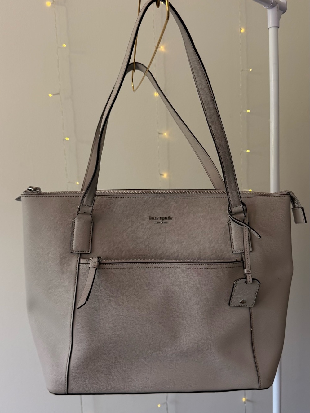 Kate Spade New York Large Saffino Zip Tote | Grey